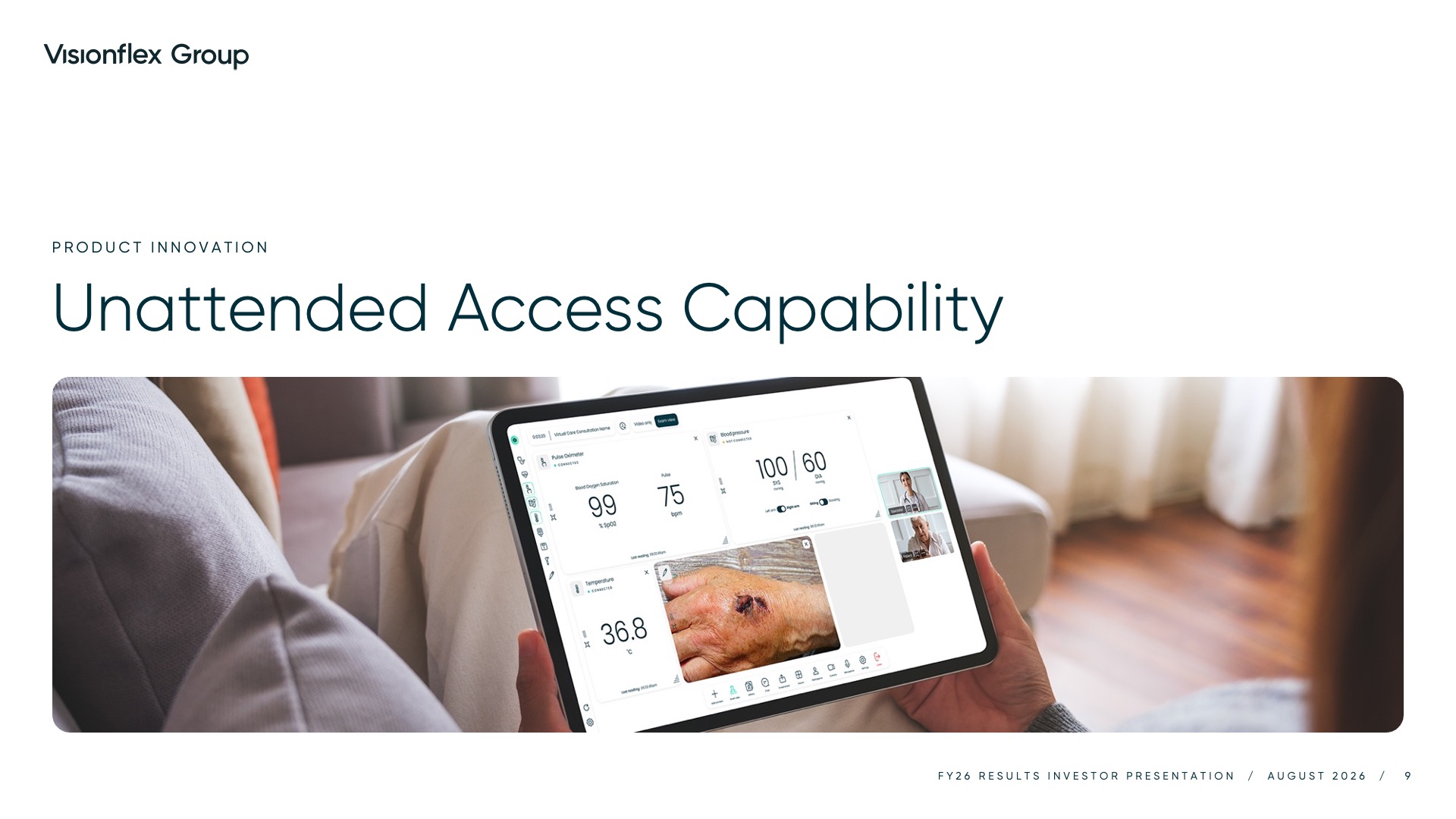 Visionflex Group Limited Investor Presentation August 2026 - Unattended Access Capability