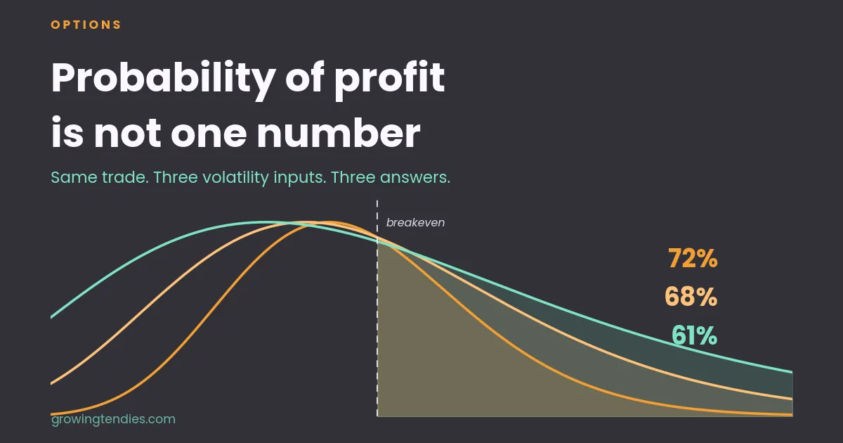 Probability of profit is not one number