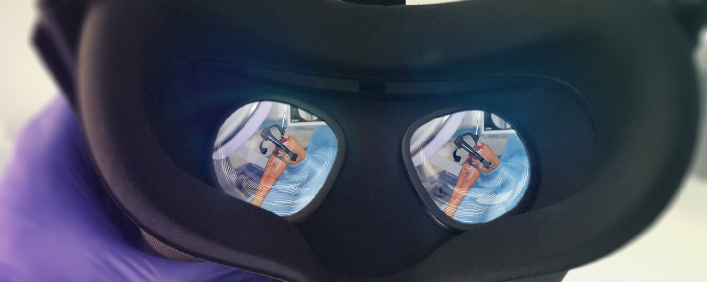 Image showing the eye lenses of an Oculus Quest 2 headset.