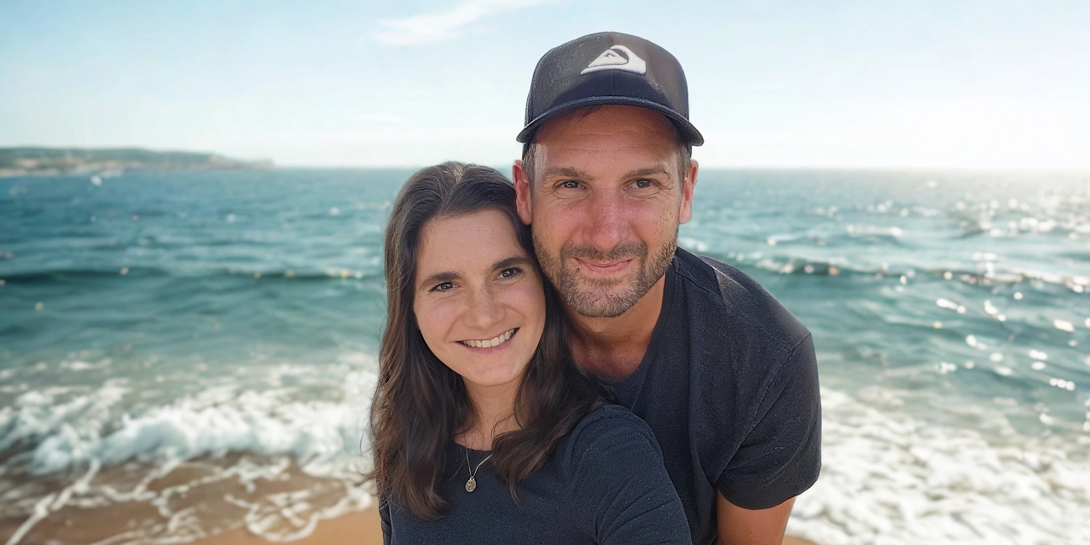 Bitcoin Familie am Strand