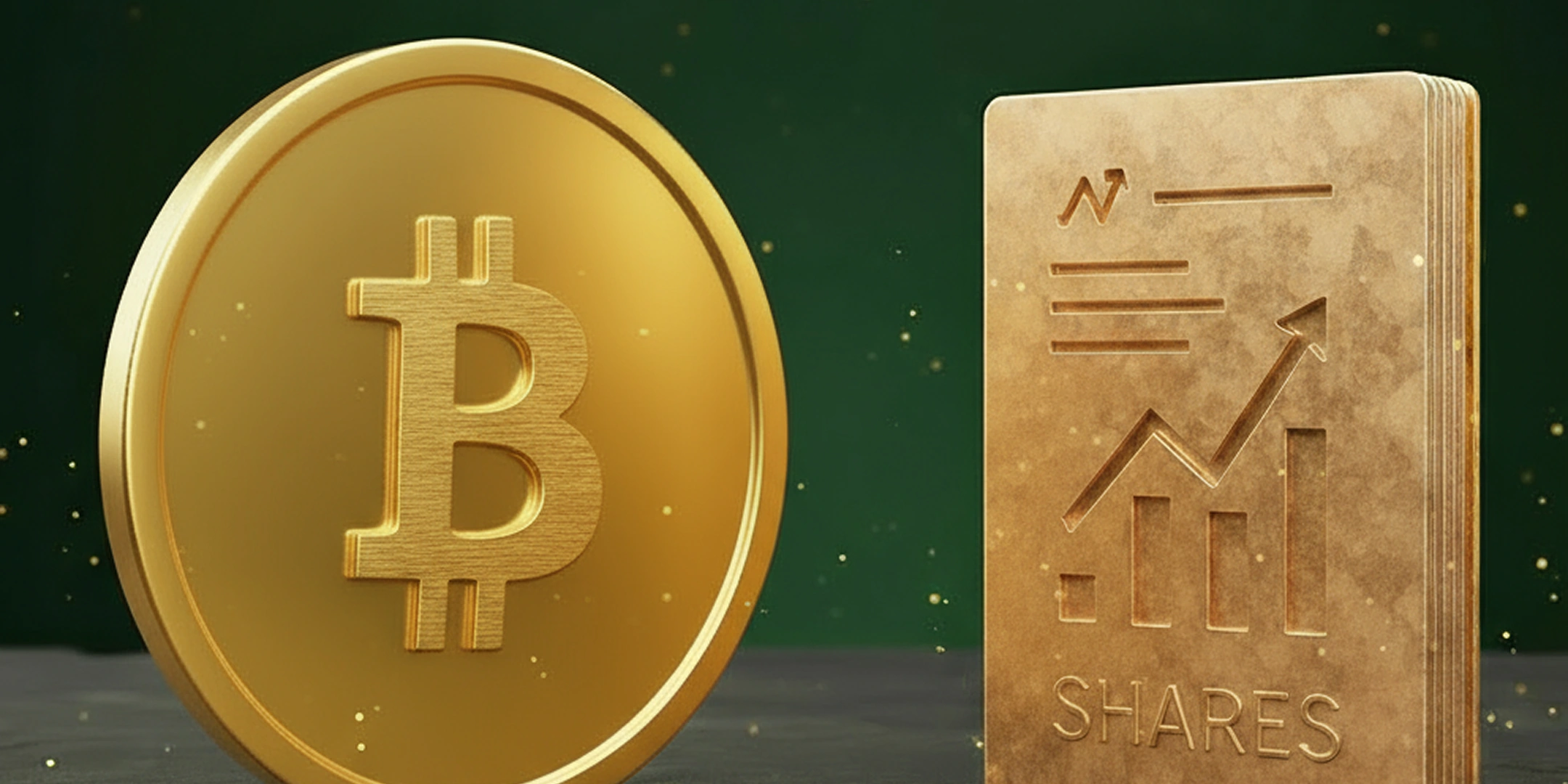 Bitcoin coin and stocks