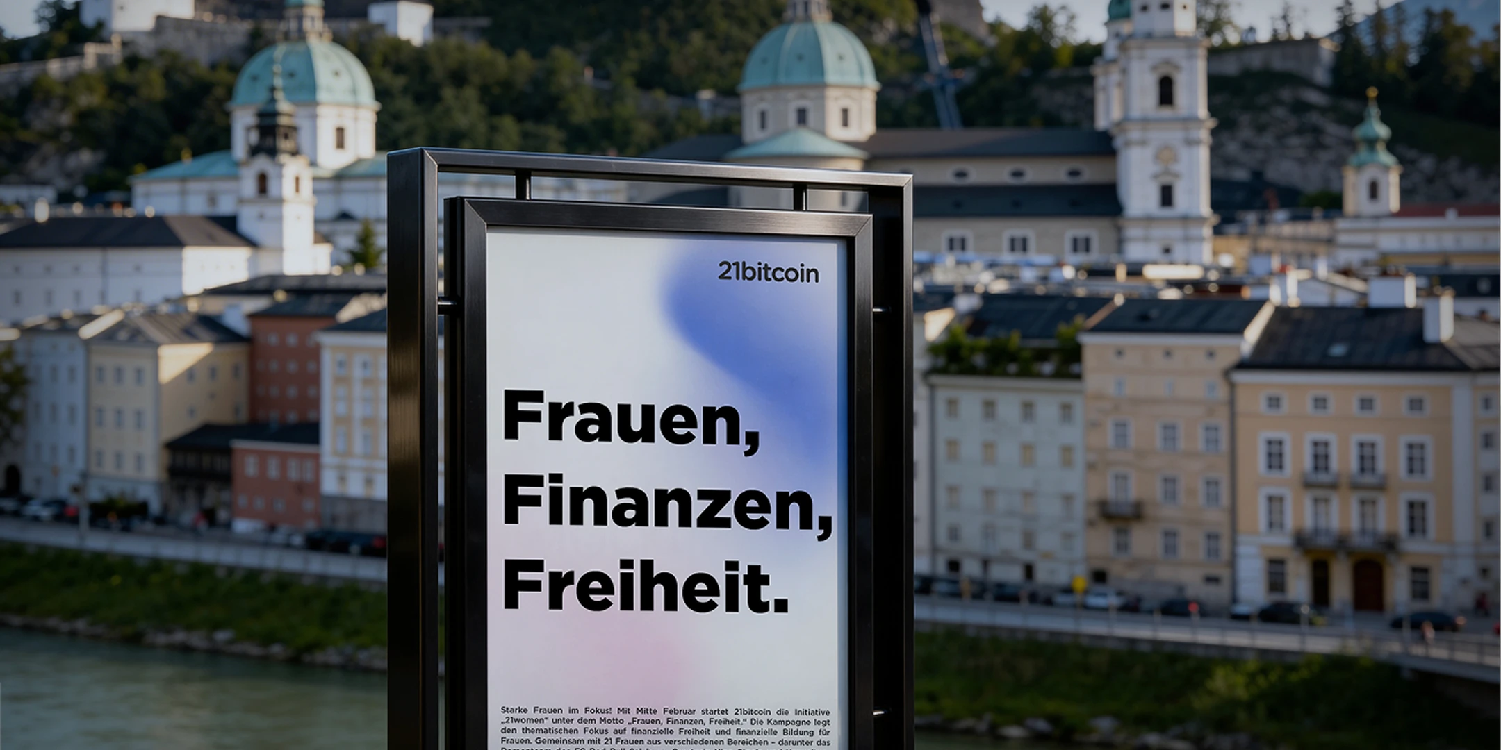 21women Werbung Frauen, Finanzen, Freiheit.