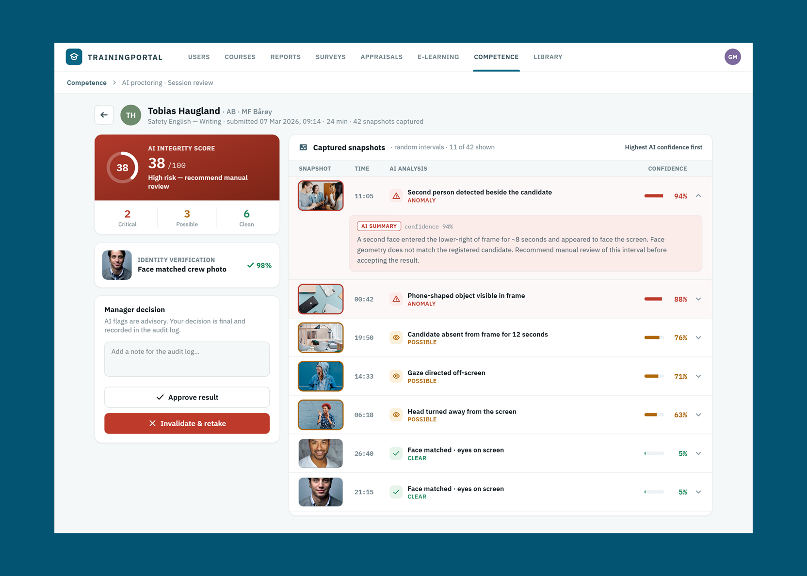 Designing an E-Learning and Assessment Platform for the Maritime Industry