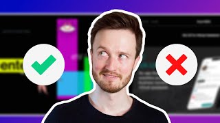 Video thumbnail: UX / UI Design Portfolio Review. GOOD and BAD examples.