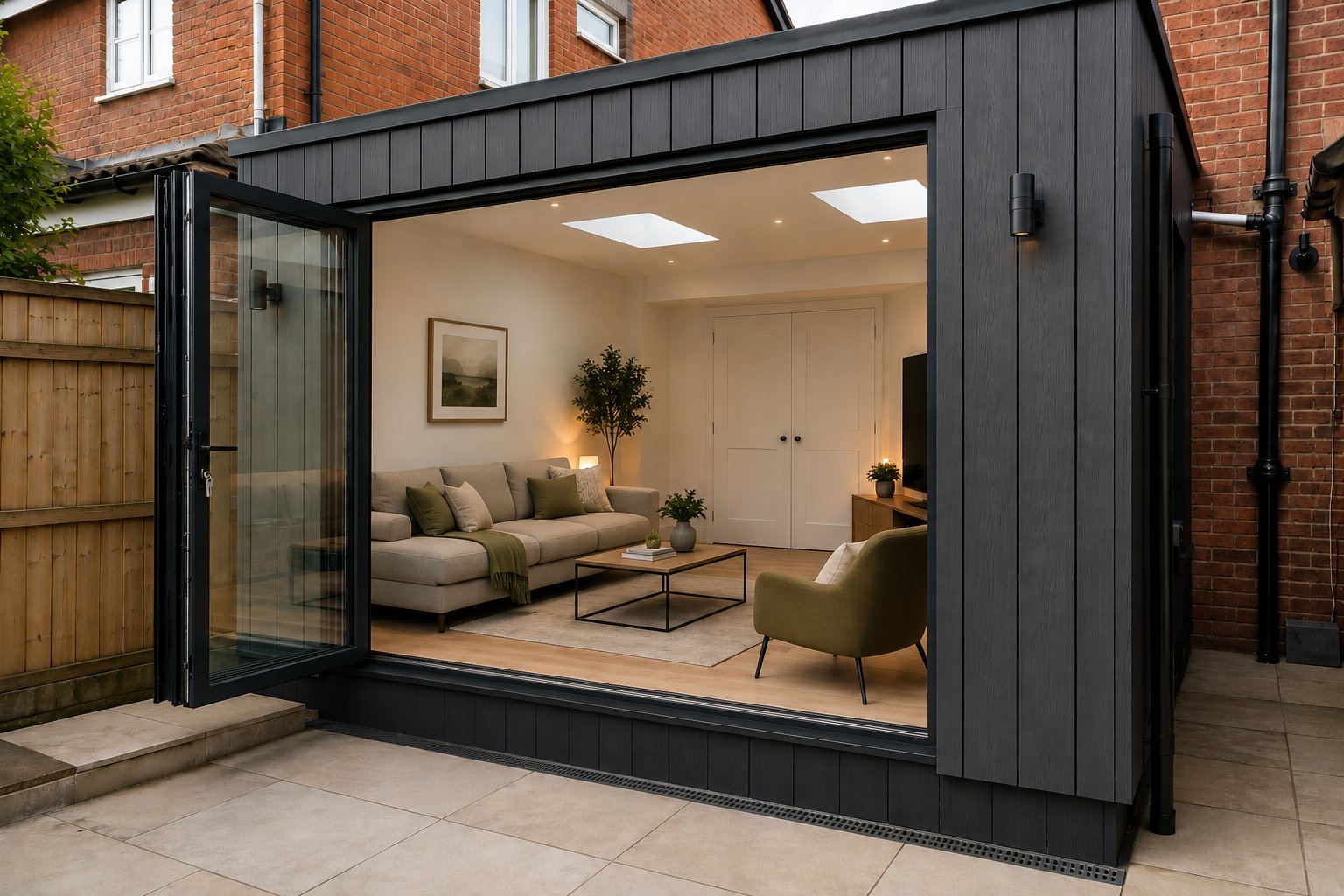 Open-plan living extension in Wanstead, E11