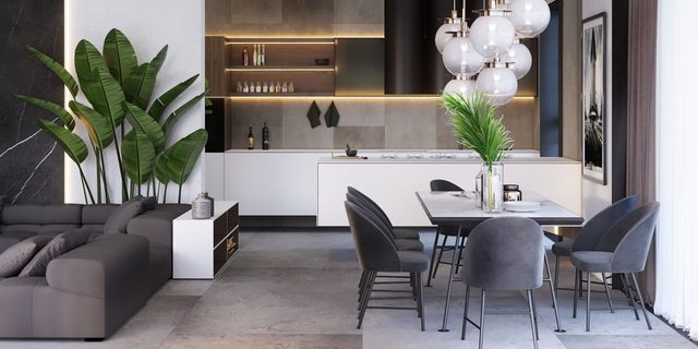 Interior view of the 18 sq m house extension