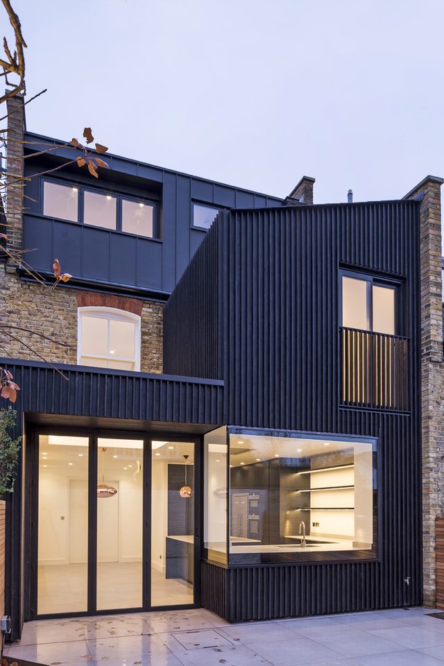 Interior view of the two storey house extension