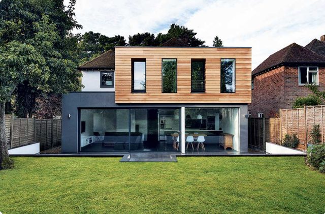 Interior view of a bespoke Vita Modular house extension