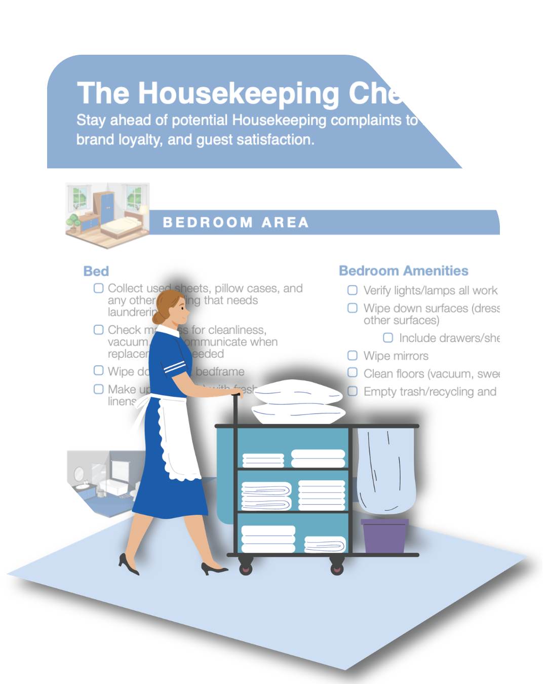 A person looking do download a checklist for hotel safety