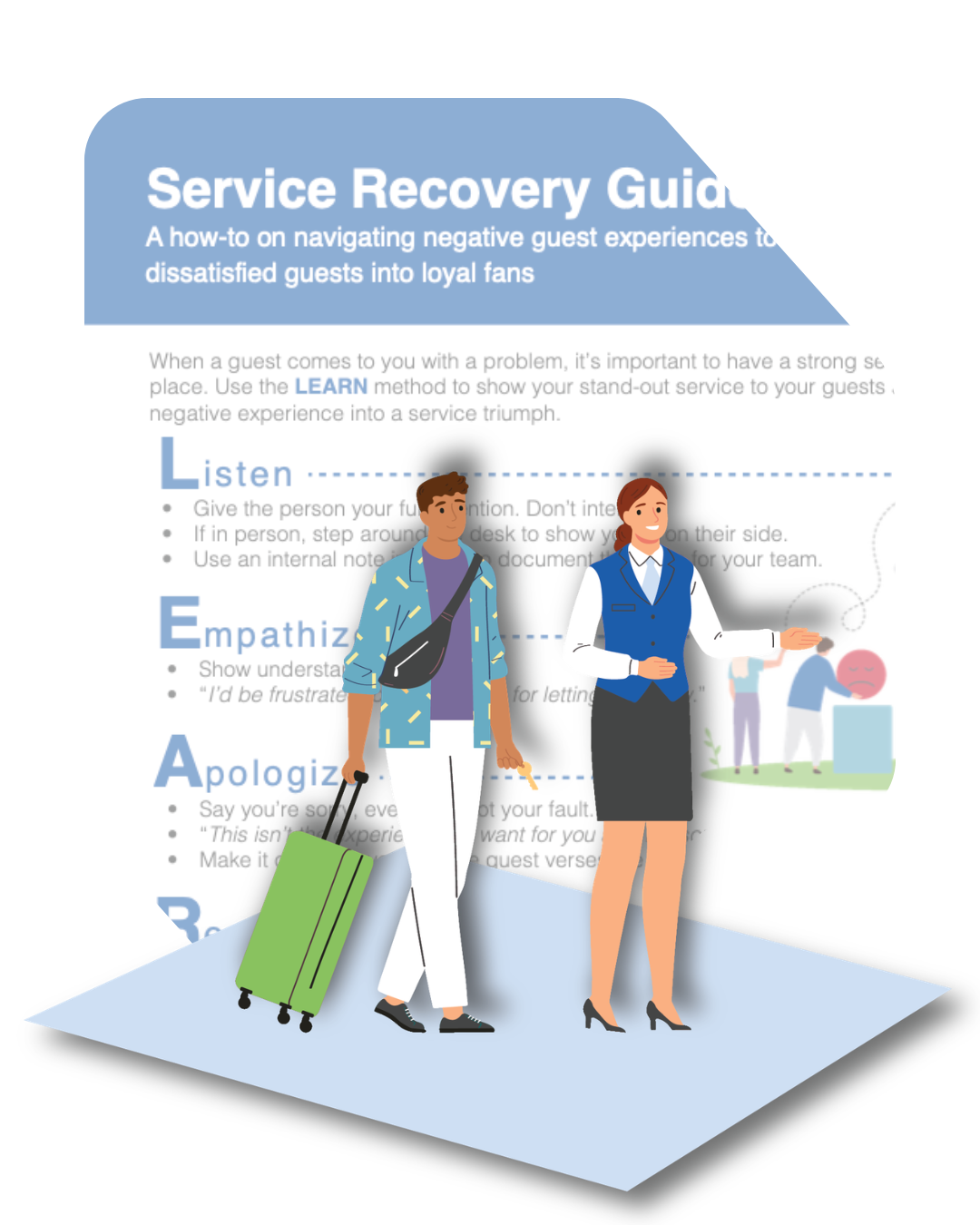 A person looking do download a checklist for hotel safety