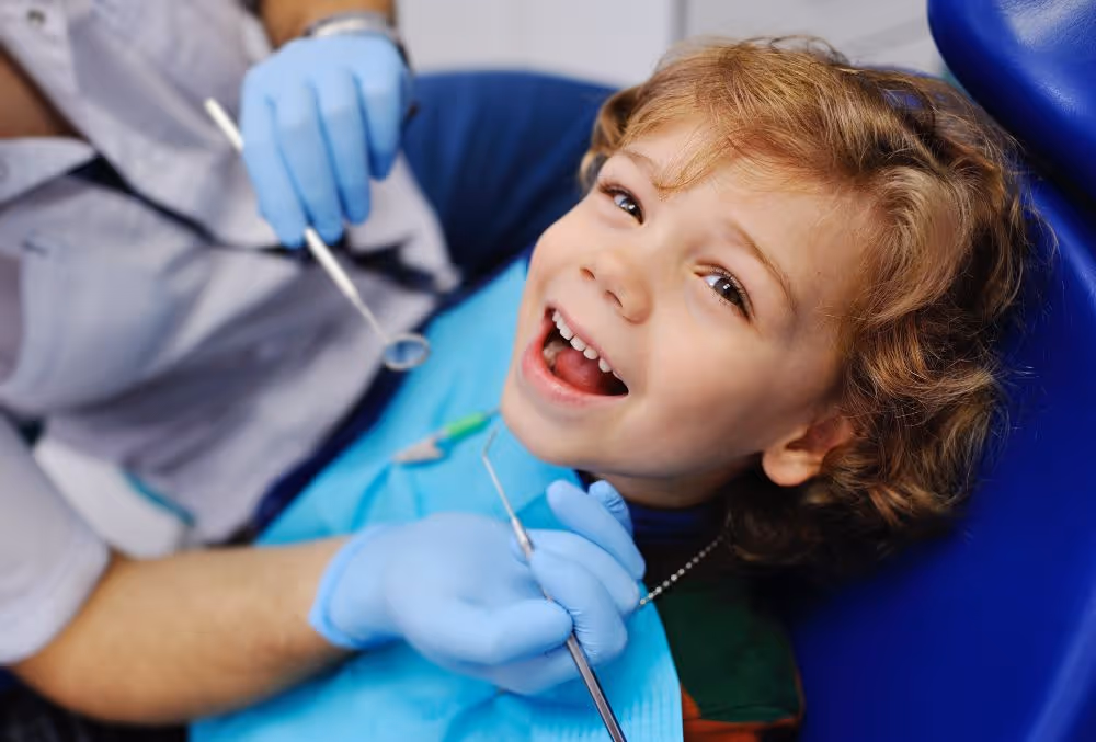 child at the dentist