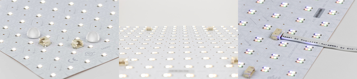 single color, tunable white, and rgbw light sheets