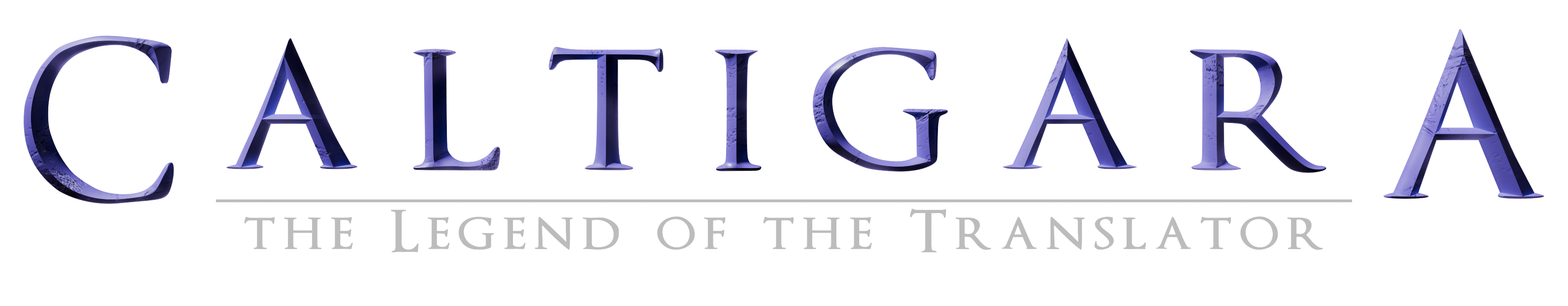 Banner: "CALTIGARA: the Legend of the Translator"