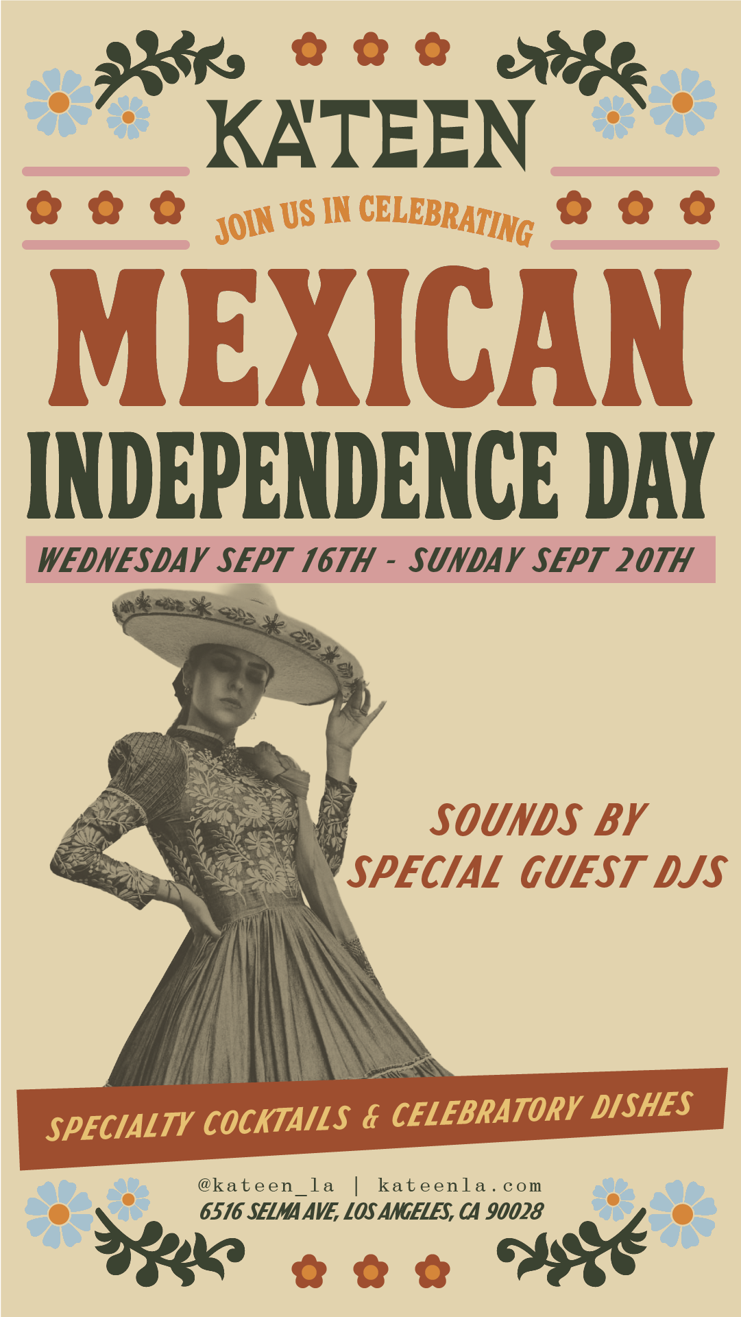 Mexican Independence Day celebration flyer