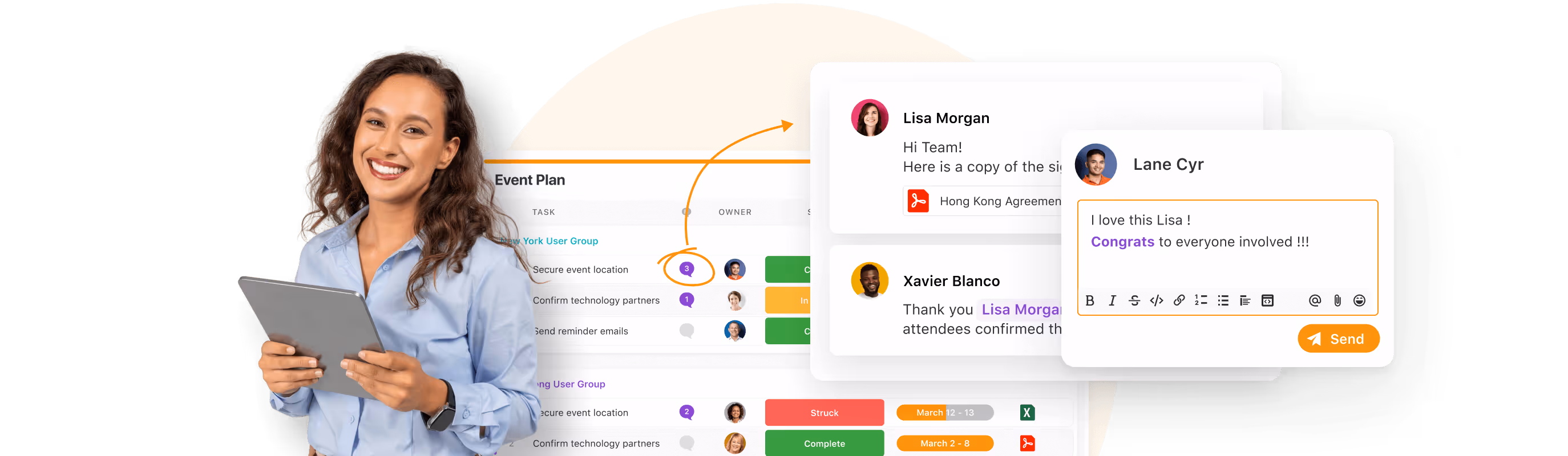 Have Conversations Right Where The Work Happens