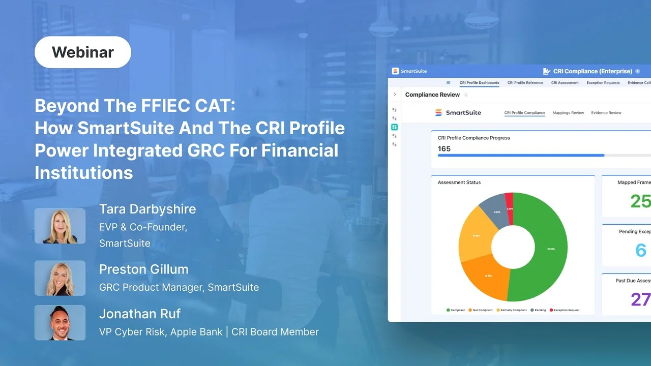Beyond the FFIEC CAT: How SmartSuite & CRI Profile Power Integrated GRC for Financial Institutions