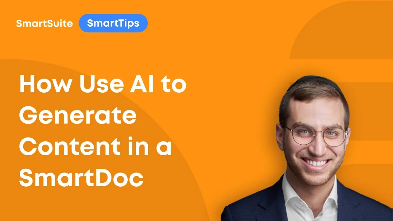 SmartTip: How Use AI to Generate Content in a SmartDoc