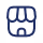 A black background with a blue pixellated image of a smiling face.