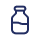 A blue bottle with a black background.