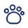 A black background with a blue ring on it.