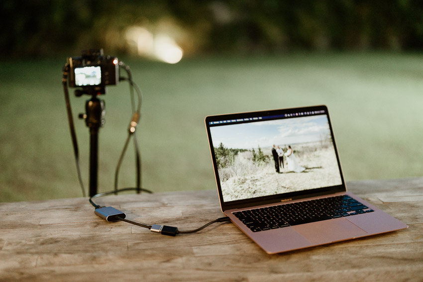 live streaming gear for videographers - camera laptop and capture card