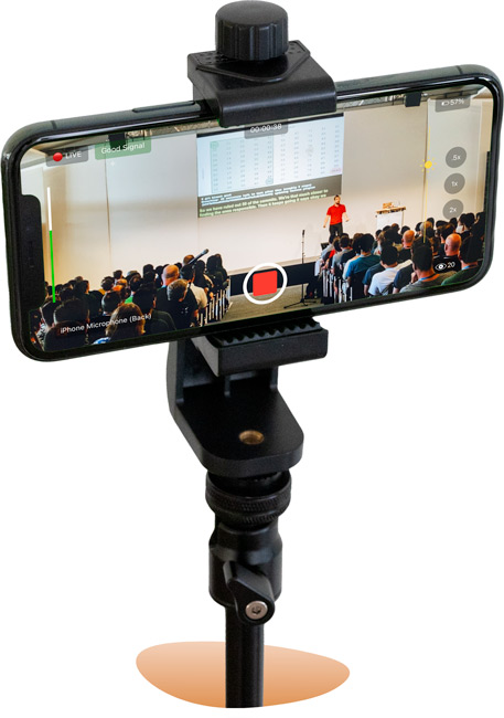 iphone live streaming a conference