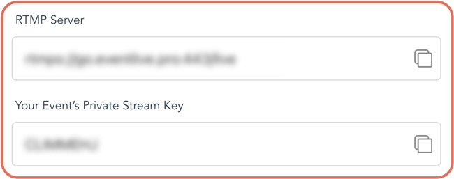 rtmp keys for eventlive