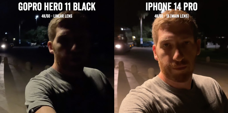 gopro hero 11 vs iphone 14 pro comparison