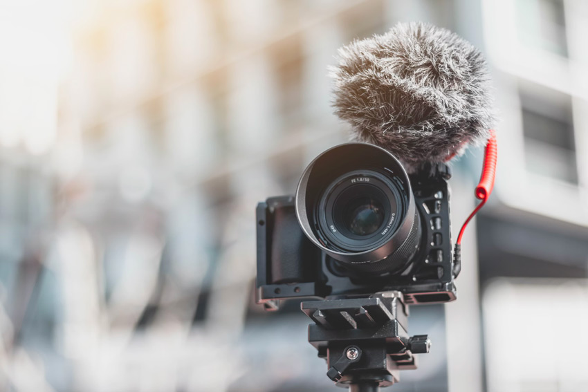 shotgun microphone for live streaming events