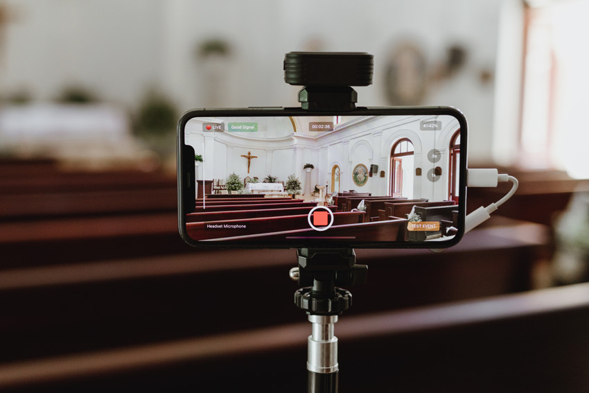 smartphone live streaming setup