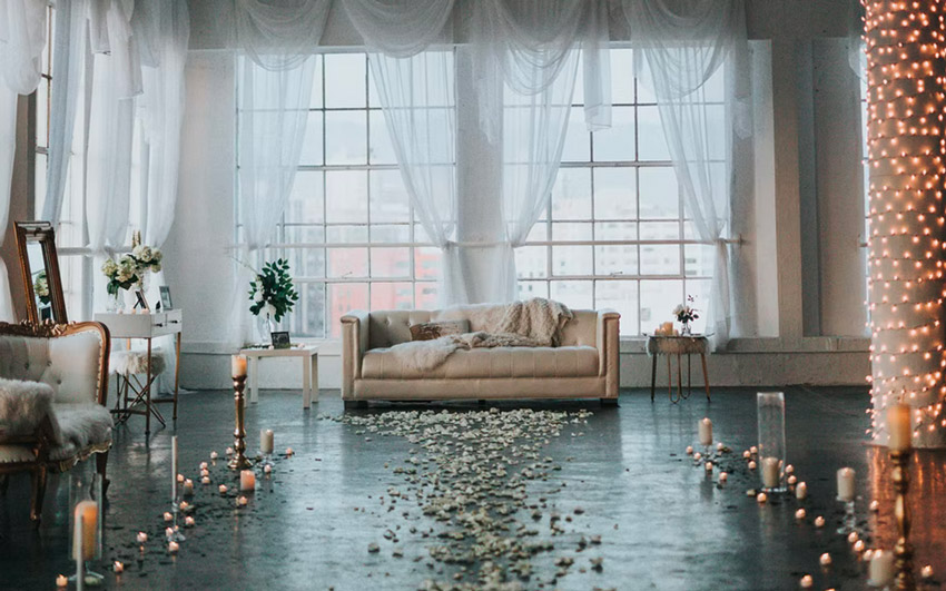 wedding venue during the week