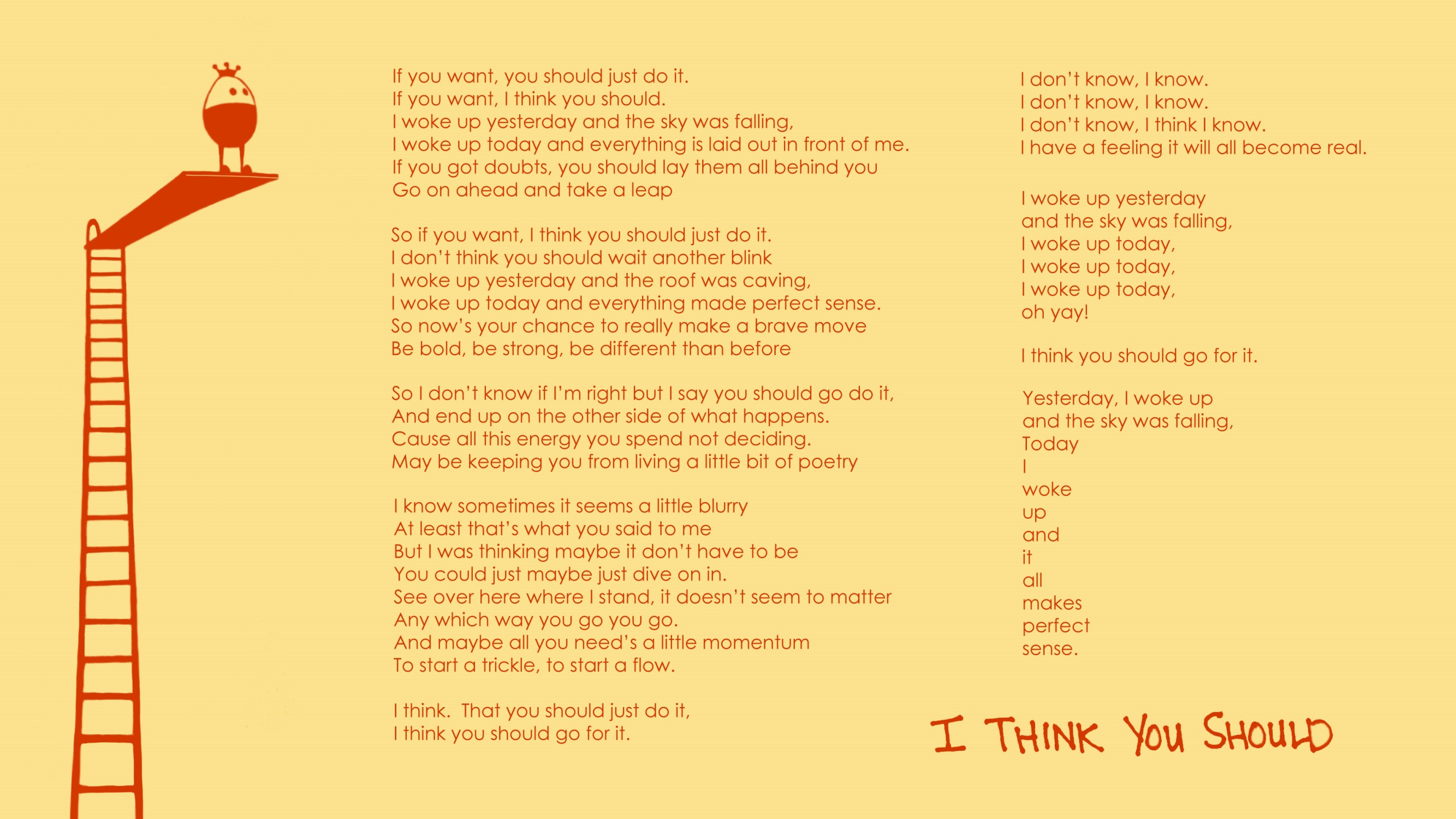 ITYS Lyrics by Big Bang Television