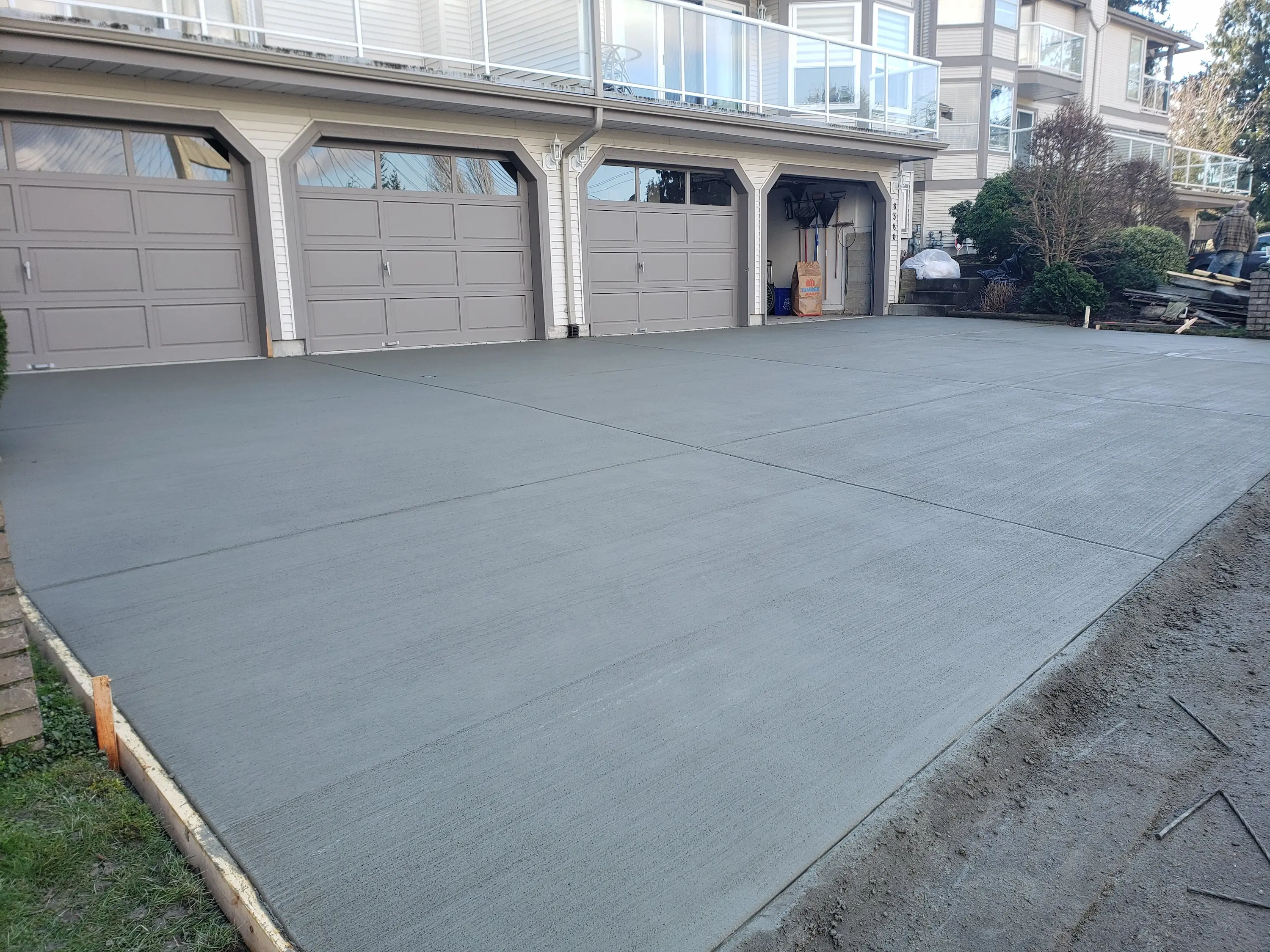 Concrete driveway built by Image Landscaping
