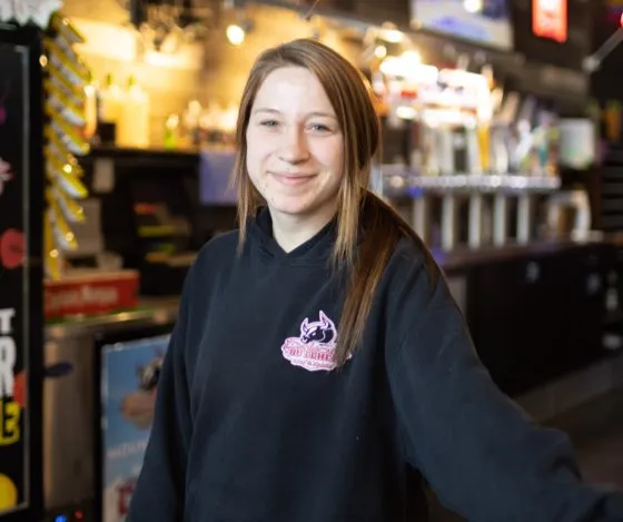 Dakota Butcher employee smiling at camera