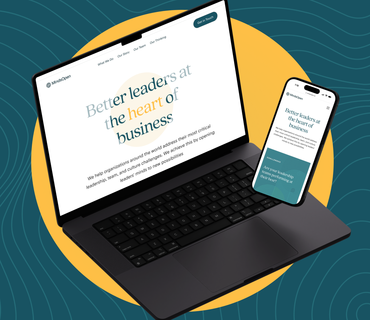 Pages of RiverwalkMD website shown on desktop, tablet, and mobile device