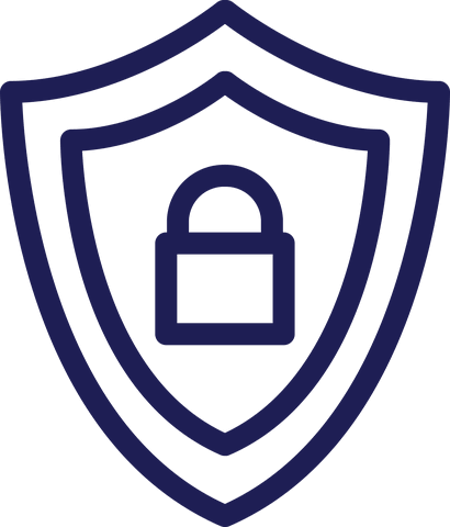 Shield with padlock icon