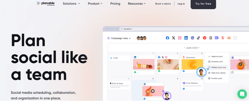 Planable—social media management software for agencies