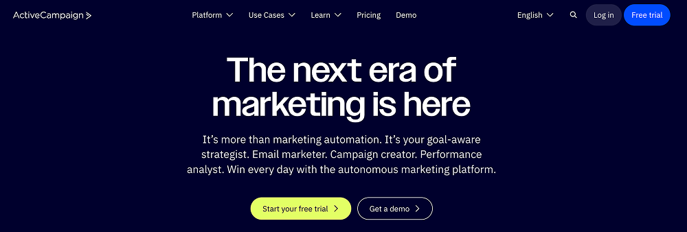 ActiveCampaign-best email marketing software for agencies