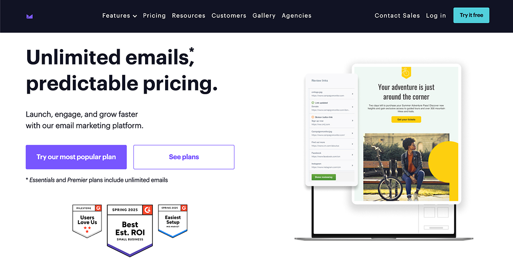 Campaign Monitor-email marketing software for agencies