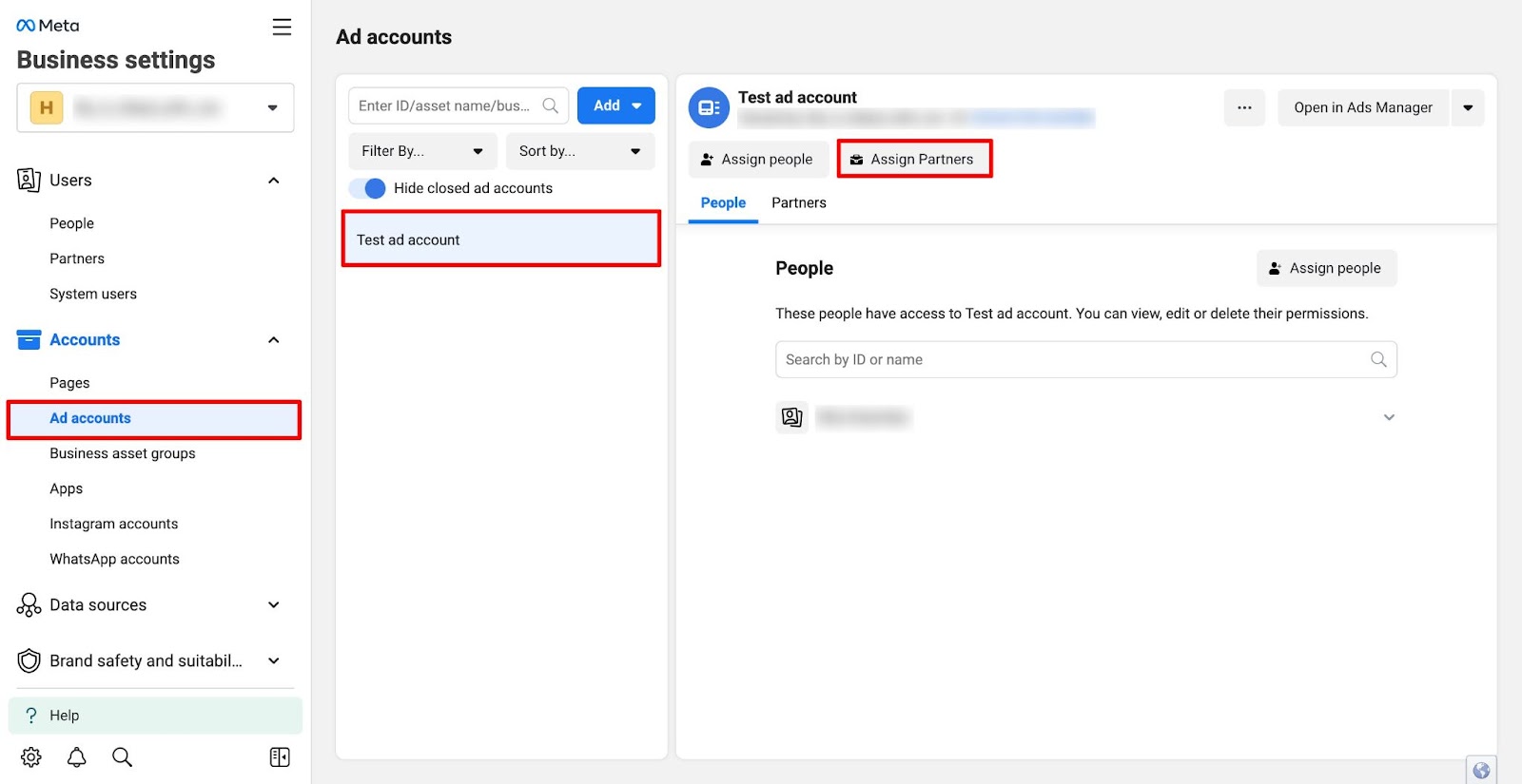 Request access to your client’s Facebook ads manager account