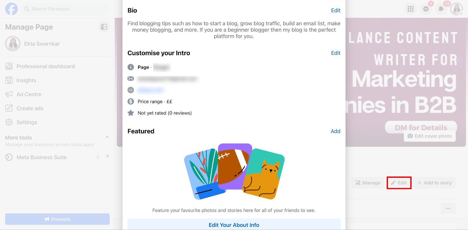 What to review on a Facebook page