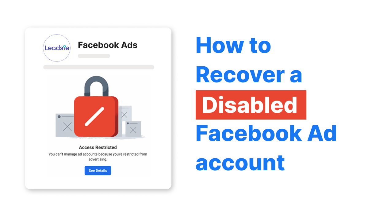 How to recover a disabled Facebook (Meta) Ad account in 2026