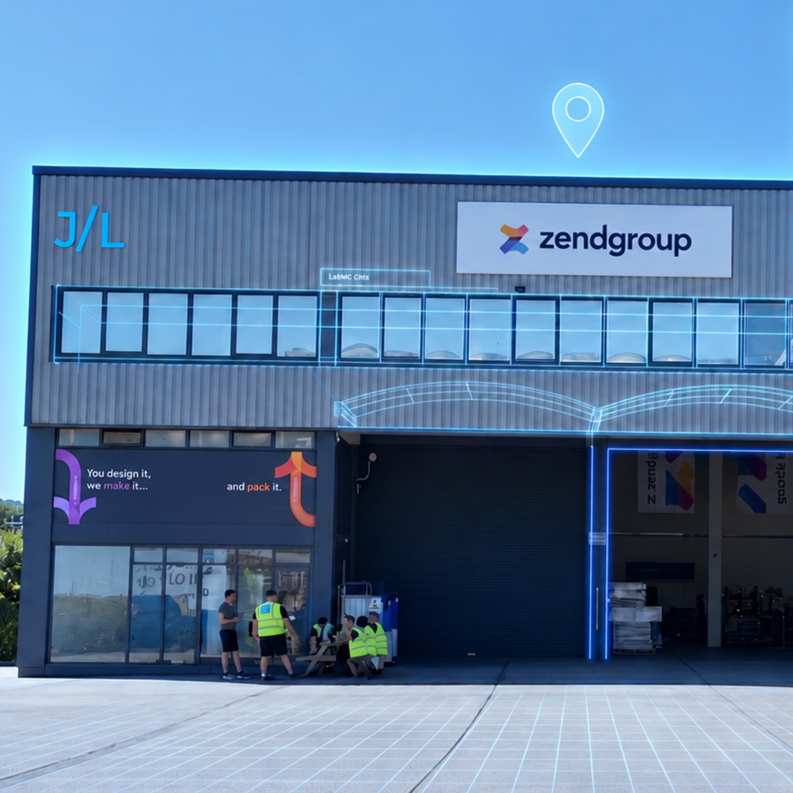 Fulfilment warehouse building ahead of Black Friday peak