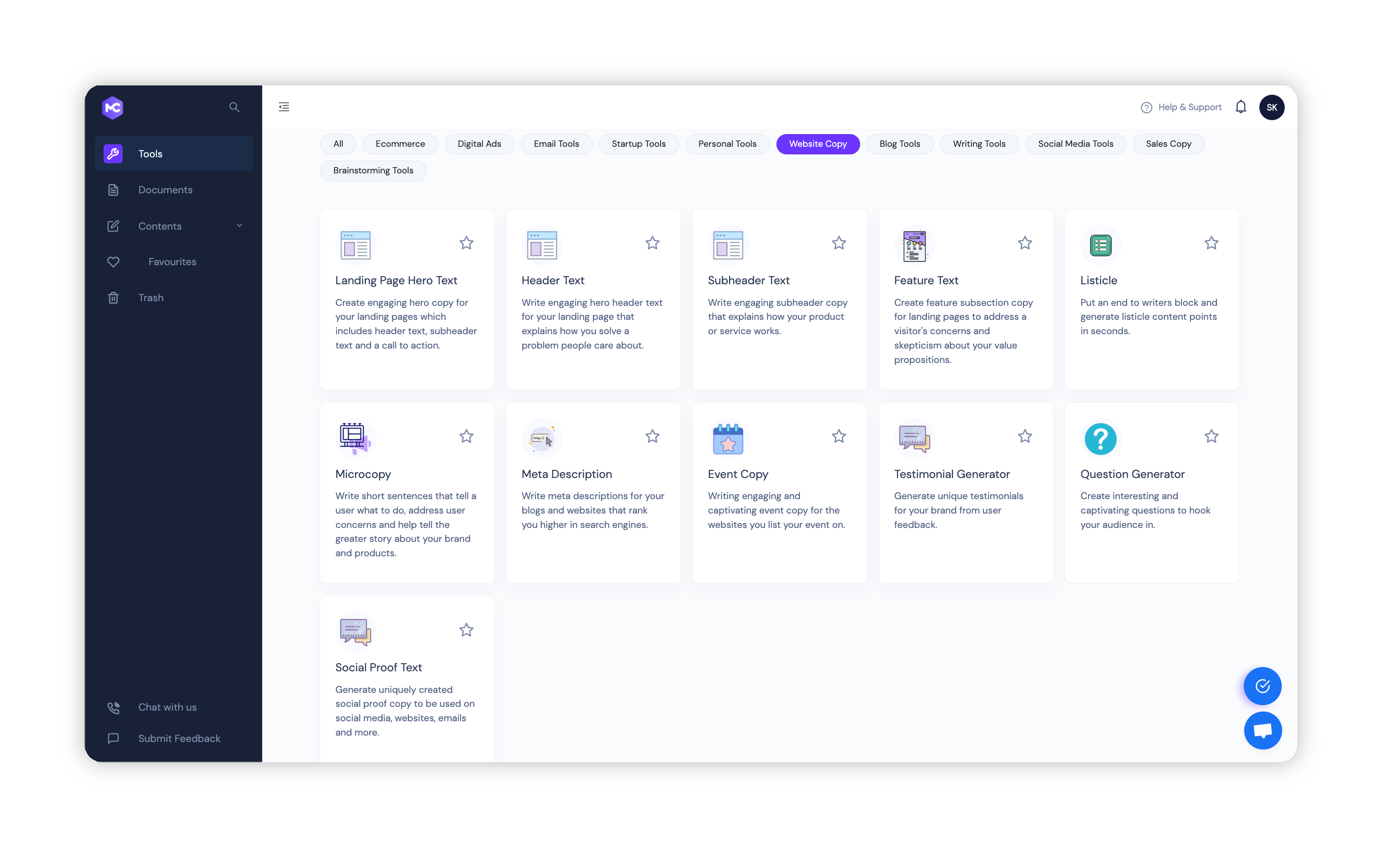AI powered blog writer | MarketingCopy AI