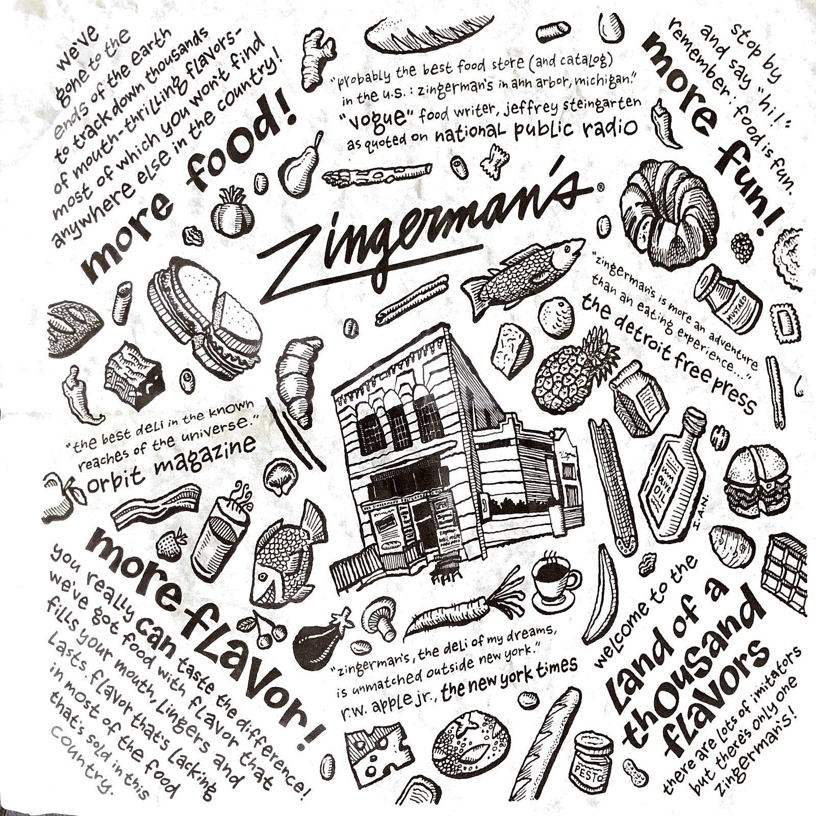 Zingerman's word cloud