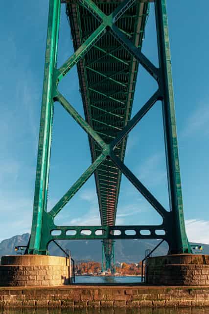Lionsgate bridge from below