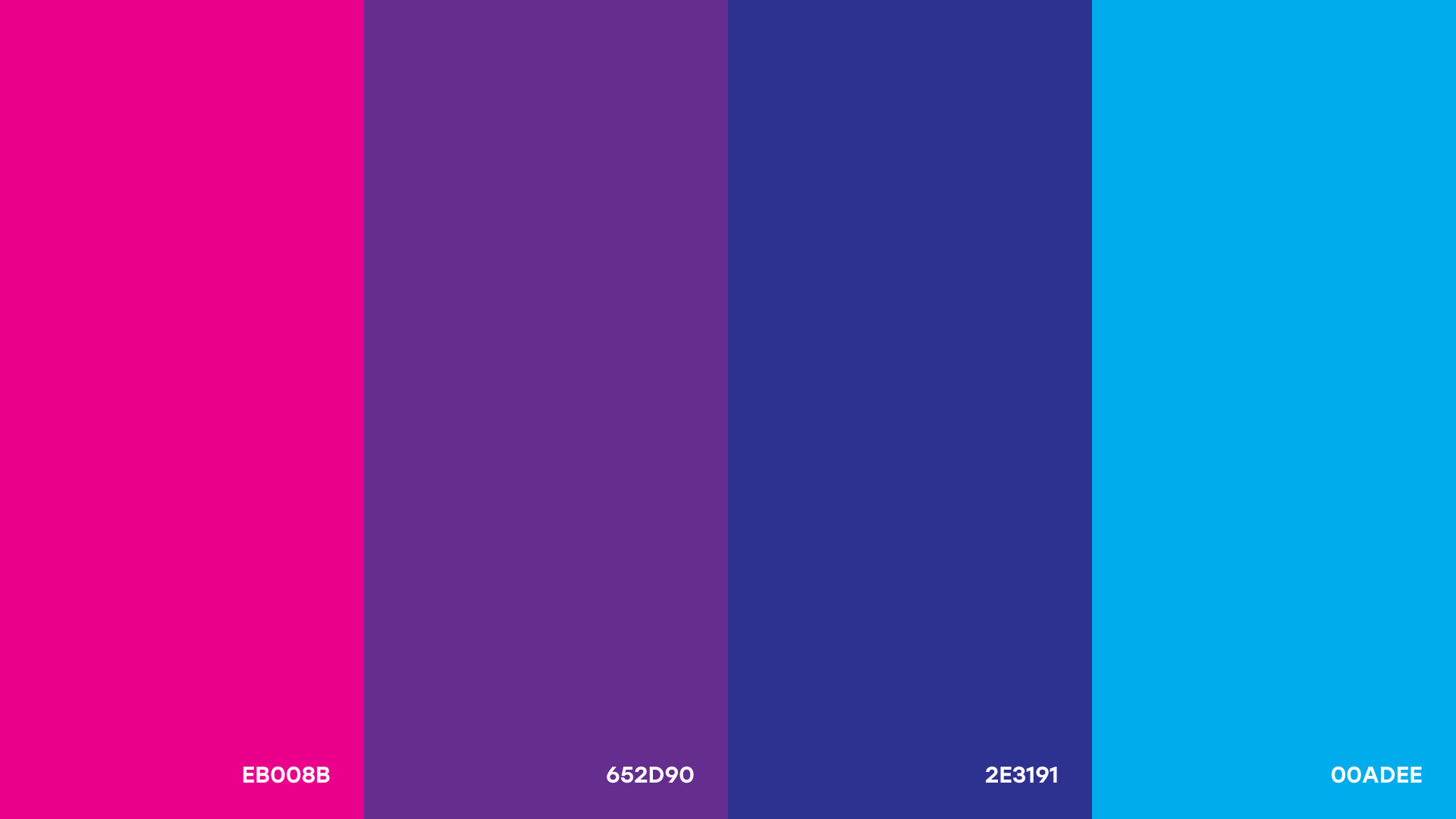 Pink to Blue Color Palette