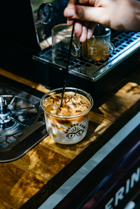 second cup, coffee truck, atlanta, branding, espresso