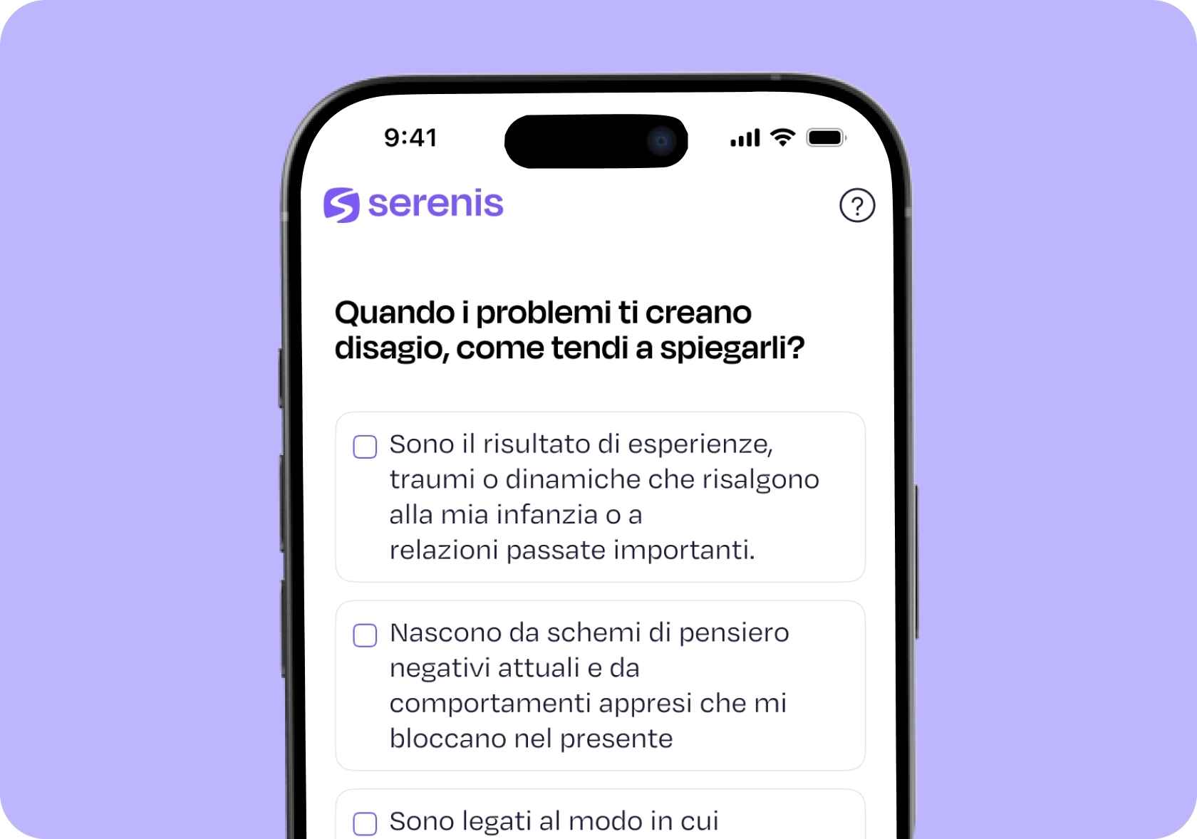 Foto test orientamento terapeutico