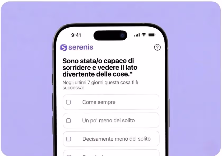Cellulare con test sulla depressione post-partum